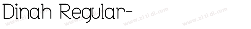 Dinah Regular字体转换